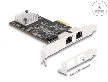 Picture of Delock PCI Express x2 Card to 2 x RJ45 5 Gigabit LAN RTL8126