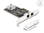 Attēls no Delock PCI Express x2 Card to 2 x RJ45 5 Gigabit LAN RTL8126