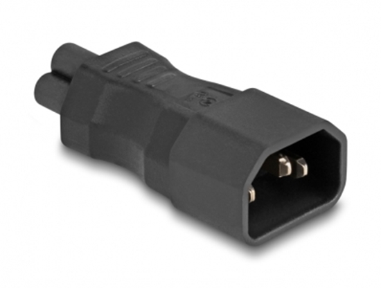 Picture of Delock Power Adapter IEC 60320 - C14 to C5, male / female, 2.5 A, straight