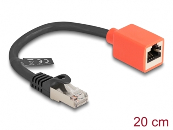 Изображение Delock RJ45 Device Protection Adapter Cat.6A S/FTP 20 cm (Break Away Adapter)