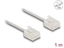 Picture of Delock RJ45 Network Cable Cat.6 UTP Ultra Slim 1 m grey with short plugs