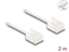 Attēls no Delock RJ45 Network Cable Cat.6 UTP Ultra Slim 2 m white with short plugs