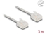 Picture of Delock RJ45 Network Cable Cat.6 UTP Ultra Slim 3 m grey with short plugs