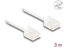 Изображение Delock RJ45 Network Cable Cat.6 UTP Ultra Slim 3 m white with short plugs