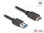 Picture of Delock USB 10 Gbps Cable USB Type-E Key A 20 pin male to USB Type-A male 30 cm