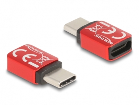 Picture of Delock USB Data Blocker USB Type-C™ male to USB Type-C™ female 240 W