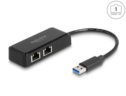 Picture of Delock USB Type-A Adapter to 2 x Gigabit LAN