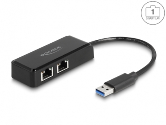 Изображение Delock USB Type-A Adapter to 2 x Gigabit LAN