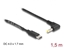 Picture of Delock USB Type-C™ Power Cable to DC 4.0 x 1.7 mm male angled 1.5 m