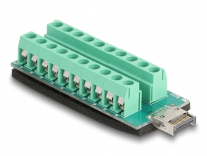 Attēls no Delock USB Type-E Key A male to Terminal Block Adapter 20 pin