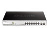 Picture of D-Link 10-Port Layer2 PoE+ Smart Managed Gigabit Switch8 x 10/100/1000Mbit/s TP (RJ-45) PoE Port, Port 1-8 802.3at Power-over-Ethernet bis 30 Watt Leistung pro Port2x 100/1000Mbit/s SFP Slot802.3x Flow Control, 802.3ad Link Aggregation und statische Trunk