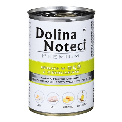 Attēls no DOLINA NOTECI Premium Rich in goose and potatoes - wet dog food - 400 g