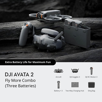 Attēls no Drone|DJI|Avata 2 Fly More Combo (Three Batteries)|Consumer|CP.FP.00000151.05