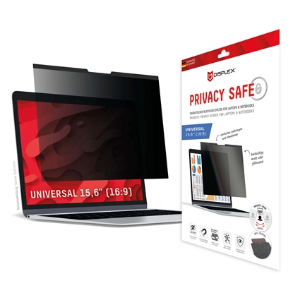 Изображение Ekrano apsauga Universal Privacy Safe Glass 15,6", 16:9 By Displex Transparent