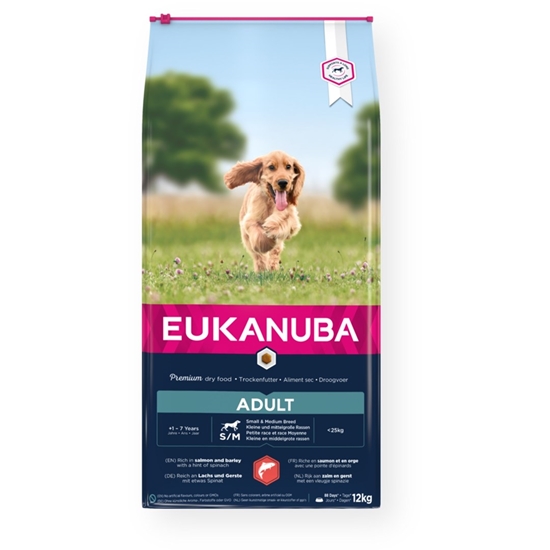 Изображение EUKANUBA Adult Small&Medium Salmon - dry dog food - 12kg