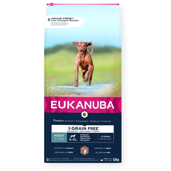 Picture of EUKANUBA Grain Free Adult All Breeds Venison - dry dog food - 12kg