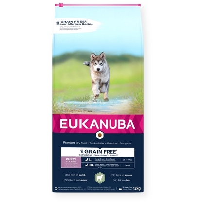 Attēls no EUKANUBA Grain Free Puppy Large&Giant Lamb - dry dog food - 12kg