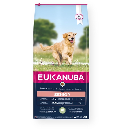 Picture of EUKANUBA Senior Large&Giant Lamb with rice - dry dog food - 12kg