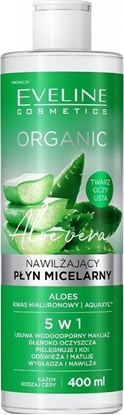 Attēls no Eveline Aloe Vera Nawilżający płyn micelarny 5w1 do każdego rodzaju cery Aloes 400ml