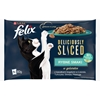 Picture of FELIX Deliciously Sliced Fish - wet cat food - 4x 80 g