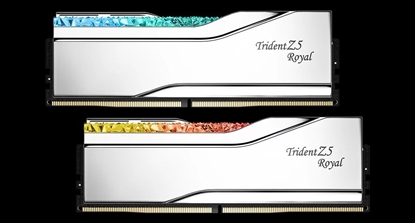 Attēls no Pamięć PC - DDR5 96GB (2x48GB) Trident Z5 Royal RGB 6400MHz CL32 Silver 