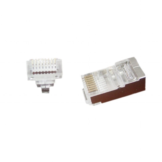 Picture of Gembird LC-PTF-01/100 wire connector RJ-45 Brown, Silver, Transparent