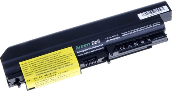 Picture of Green Cell Battery for Lenovo ThinkPad R61 T61p R61i R61e R400 T61 T400 / 11 1V 4400mAh