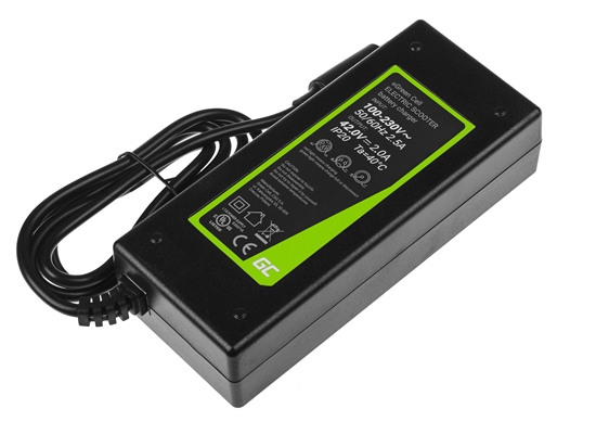 Picture of Green Cell Charger for Xiaomi Mija M365  M365 Pro/Segway Ninebot ES1  ES2  ES3  ES4/Lime/Hive/Bird