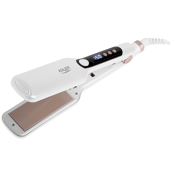 Picture of Adler AD 2325 Hair straightener - wide (/w temp. control), 120W.