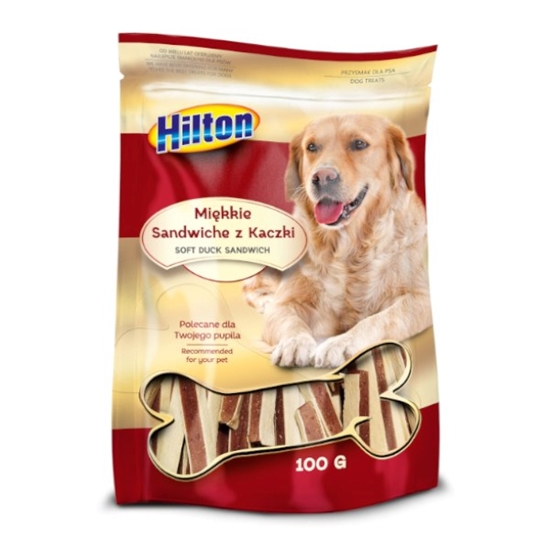 Picture of HILTON Soft duck sandwich - dog treat - 100g