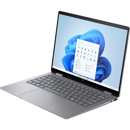 Attēls no Laptop HP HP Envy x360 2-in-1 Laptop 14-fa0003ny - OPENBOX - Ryzen 5 8640HS, 16GB, 1TB SSD, 14" 2.8K 400-nit 120Hz OLED HDR 500 Touch, 5MP IR cam, US backlit keyboard, 59Wh, Meteor Silver, Win 11 Home, 1 years