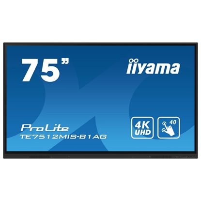 Picture of iiyama 75" iiWare10 , Android 11, 8/64GB, 40-Points PureTouch IR with zero bonding, 3840x2160, UHD IPS panel