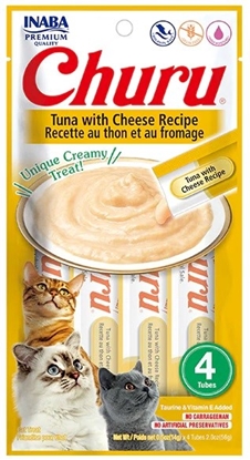 Attēls no INABA Churu Tuna with cheese Recipe - cat treats - 4x14 g