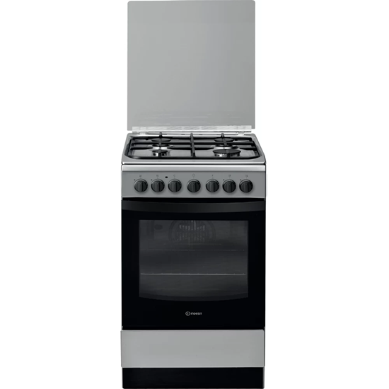 Picture of INDESIT Cooker | IS5G5PHX/E/1 | Hob type Gas | Oven type Electric | Stainless steel | Width 50 cm | Grilling | Depth 60 cm | 60 L