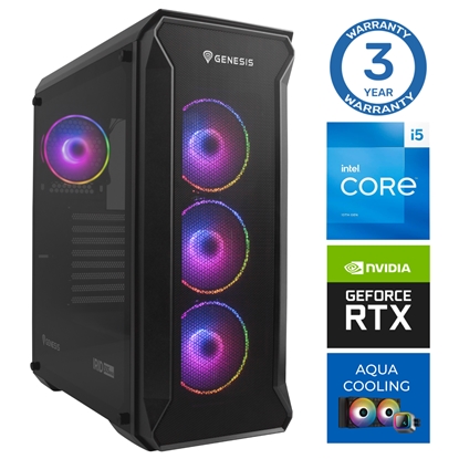 Attēls no INTOP AQUA i5-14400F 64GB DDR5 1TB SSD M.2 NVME+2TB RTX4060Ti 8GB WIN11Pro