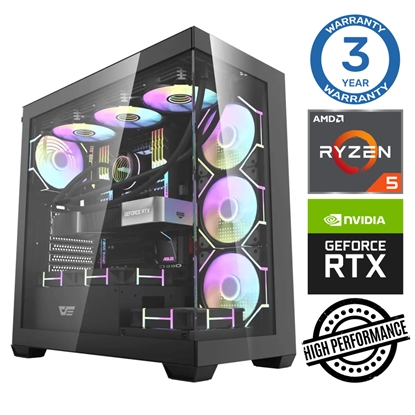 Изображение INTOP Ryzen 5 7500F 32GB DDR5 1TB SSD M.2 NVME RTX4070 12GB WIN11