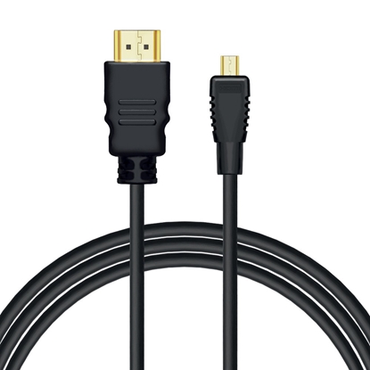 Picture of Kabel HDMI (M) - micro HDMI (M) z Ethernetem,  2m, CL-40/M