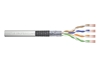 Изображение Kabel teleinformatyczny patchcordowy kat.5e, SF/UTP, linka, AWG 26/7, PVC, 305m karton Szary