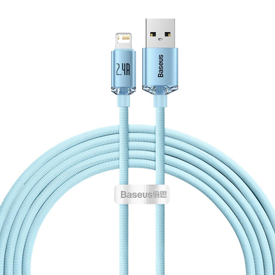 Picture of Kabel USB Baseus USB-A - Lightning 2 m Niebieski (CAJY001203)