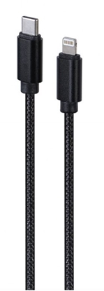 Attēls no Kabelis Gembird USB Type-C Male - Lightning Male 1.8m Black