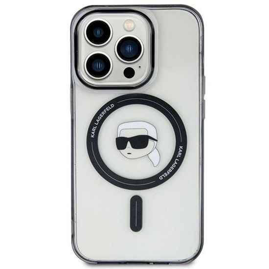 Изображение Karl Lagerfeld IML Karl`s Head MagSafe Back Case for Apple iPhone 15