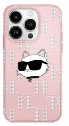 Picture of Karl Lagerfeld KLHCP15LHKLPCHP Back Case for Apple iPhone 15 Pro