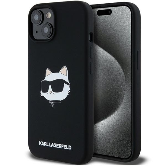 Picture of Karl Lagerfeld KLHMP15SSCHPPLK Back Case for Apple iPhone 15 / 14 / 13