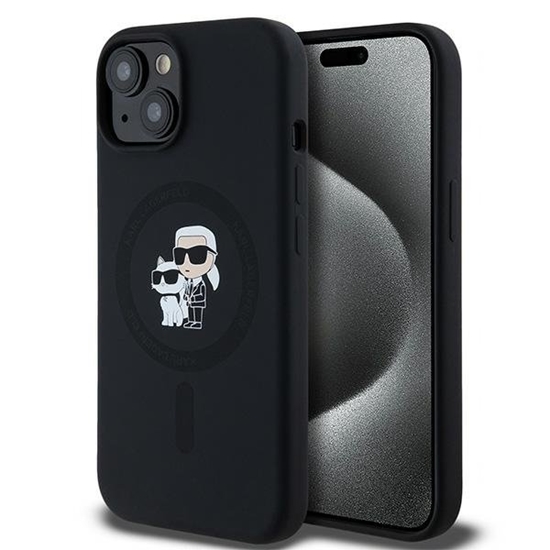 Picture of Karl Lagerfeld KLHMP15SSCMKCRHK Case for Apple iPhone 15 Pro Max