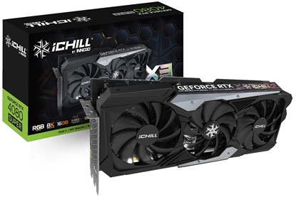 Изображение Karta graficzna Inno3D GeForce RTX 4080 SUPER iCHILL X3 16GB GDDR6X (C408S3-166XX-187049H)