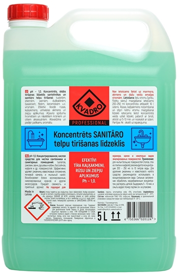 Picture of KVADRO Sanitāro telpu tīrīšanas līdzeklis, koncentrāts, 5l