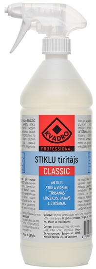 Изображение KVADRO Stiklu tīrīšanas līdzeklis CLASSIC, 1l