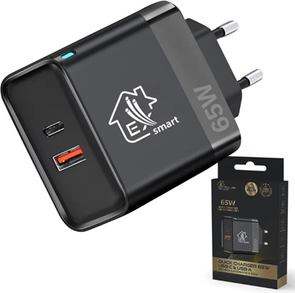 Изображение Ładowarka Smart Life Fast Charger 65W GaN  USB-C, USB-A 