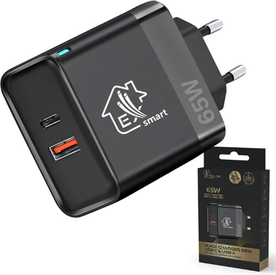 Picture of Ładowarka Smart Life Fast Charger 65W GaN  USB-C, USB-A 