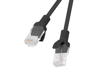 Attēls no Lanberg Patchcord UTP Cat.5e 10m Black PCU5-10CC-1000-BK